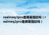realmeq3pro是屏幕指紋嗎（realmeq2pro是屏幕指紋嗎）