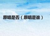 原唱是否（原唱是誰）