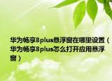 華為暢享8plus懸浮窗在哪里設(shè)置（華為暢享8plus怎么打開(kāi)應(yīng)用懸浮窗）