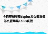 今日更新蘋果6splus怎么看真假 怎么看蘋果6plus真假