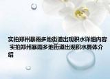 實拍鄭州暴雨多地街道出現(xiàn)積水詳細內容 實拍鄭州暴雨多地街道出現(xiàn)積水具體介紹