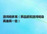 游鴻明多高（郭品超和游鴻明身高誰高一些）