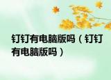 釘釘有電腦版嗎（釘釘有電腦版嗎）