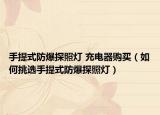 手提式防爆探照燈 充電器購買（如何挑選手提式防爆探照燈）