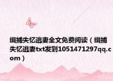 緝捕失憶逃妻全文免費閱讀（緝捕失憶逃妻txt發(fā)到1051471297qq.com）