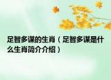 足智多謀的生肖（足智多謀是什么生肖簡(jiǎn)介介紹）