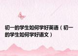 初一的學(xué)生如何學(xué)好英語（初一的學(xué)生如何學(xué)好語文）