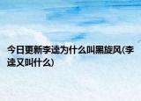 今日更新李逵為什么叫黑旋風(fēng)(李逵又叫什么)