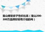 寶山哪里房子性價比高（寶山200-300萬品牌好房有介紹的嗎）