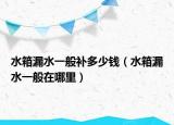 水箱漏水一般補(bǔ)多少錢（水箱漏水一般在哪里）