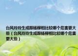臺風(fēng)玲玲生成跟楊柳相比較哪個危害更大些（臺風(fēng)玲玲生成跟楊柳相比較哪個危害更大些）