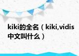 kiki的全名（kiki,vidis中文叫什么）