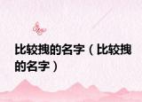 比較拽的名字（比較拽的名字）