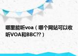 哪里能聽voa（哪個網(wǎng)站可以收聽VOA和BBC??）