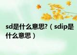 sd是什么意思?（sdip是什么意思）
