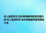 老人旅游猝死 因未購物被導(dǎo)游罵詳細(xì)內(nèi)容 老人旅游猝死 因未購物被導(dǎo)游罵具體介紹