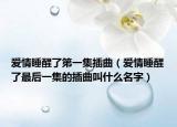 愛情睡醒了第一集插曲（愛情睡醒了最后一集的插曲叫什么名字）