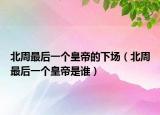 北周最后一個(gè)皇帝的下場（北周最后一個(gè)皇帝是誰）