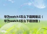 華為watch3怎么下載網(wǎng)易云（華為watch3怎么下載微信）