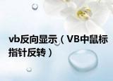 vb反向顯示（VB中鼠標指針反轉(zhuǎn)）