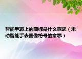 智能手表上的圖標(biāo)是什么意思（米動(dòng)智能手表圖像符號(hào)的意思）