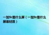 一加9r是什么屏（一加9r是什么屏幕材質(zhì)）