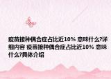 疫苗接種偶合癥占比近10% 意味什么?詳細(xì)內(nèi)容 疫苗接種偶合癥占比近10% 意味什么?具體介紹
