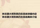 林志穎大哥稱其仍在昏迷詳細內容 林志穎大哥稱其仍在昏迷具體介紹
