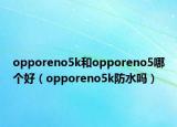 opporeno5k和opporeno5哪個好（opporeno5k防水嗎）
