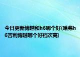 今日更新博越和h6哪個(gè)好(哈弗h6吉利博越哪個(gè)好檔次高)