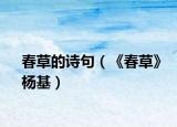 春草的詩句（《春草》楊基）