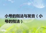 小號的指法與發(fā)音（小號的指法）