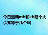 今日更新mb和kb哪個大(1兆等于幾個G)