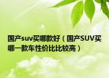 國產(chǎn)suv買哪款好（國產(chǎn)SUV買哪一款車性價(jià)比比較高）