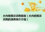 大內(nèi)密探靈靈狗百度（大內(nèi)密探靈靈狗的演員簡介介紹）