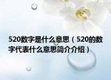 520數(shù)字是什么意思（520的數(shù)字代表什么意思簡介介紹）