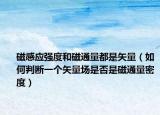磁感應(yīng)強(qiáng)度和磁通量都是矢量（如何判斷一個(gè)矢量場(chǎng)是否是磁通量密度）