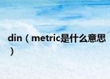 din（metric是什么意思）