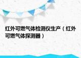 紅外可燃?xì)怏w檢測(cè)儀生產(chǎn)（紅外可燃?xì)怏w探測(cè)器）