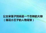 公主家蓮子到底是一個怎樣的大咖（蓮花小王子的人物背景）