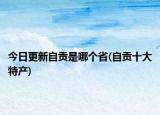 今日更新自貢是哪個省(自貢十大特產)
