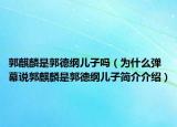 郭麒麟是郭德綱兒子嗎（為什么彈幕說郭麒麟是郭德綱兒子簡介介紹）