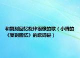 和復(fù)刻回憶旋律很像的歌（小賤的《復(fù)刻回憶》的歌詞是）