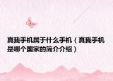 真我手機(jī)屬于什么手機(jī)（真我手機(jī)是哪個(gè)國(guó)家的簡(jiǎn)介介紹）