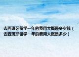 去西班牙留學(xué)一年的費用大概是多少錢（去西班牙留學(xué)一年的費用大概是多少）