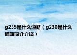g235是什么道路（g230是什么道路簡介介紹）