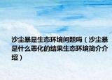 沙塵暴是生態(tài)環(huán)境問題嗎（沙塵暴是什么惡化的結(jié)果生態(tài)環(huán)境簡介介紹）