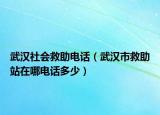 武漢社會救助電話（武漢市救助站在哪電話多少）