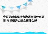今日更新電視柜旁邊適合擺什么好看 電視柜旁邊適合擺什么好