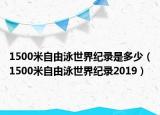 1500米自由泳世界紀錄是多少（1500米自由泳世界紀錄2019）